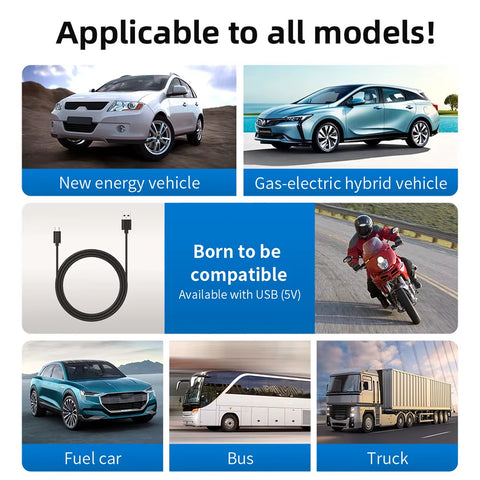 High Definition Auto Electronics HUD Projector 5V USB Head-Up Display Cable Plug Car GPS HD Speedometer LED Digital Display