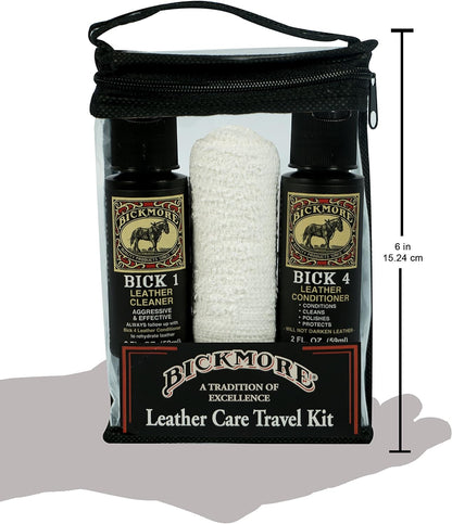 Leather Shoe & Boot Travel Care Kit- Repairs, Polishes and Shines Leather Goods on the Run