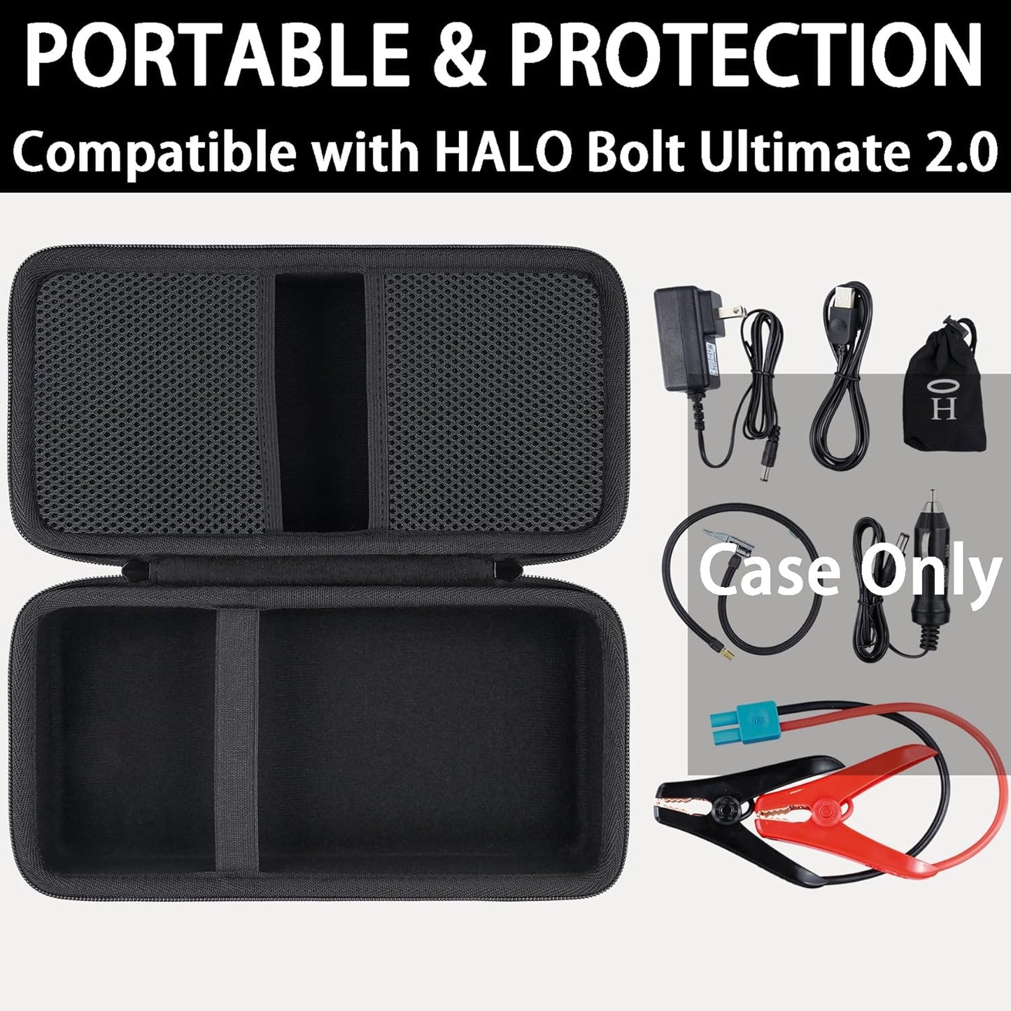 Hard Travel Case Replacement for HALO Bolt Air 58830,Case Only (Black)