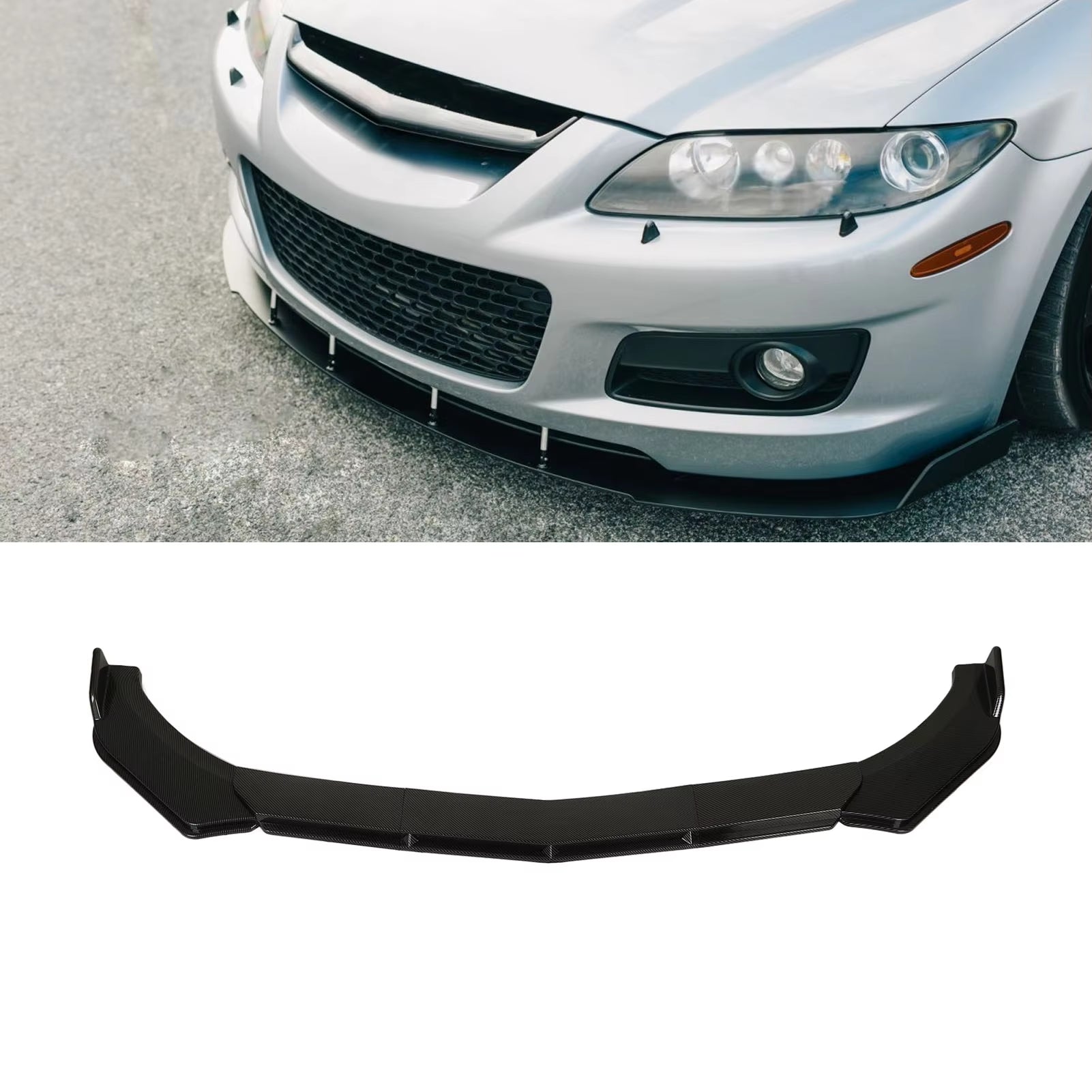 Universal Front Bumper Lip Spoiler Chin Body Kit Protection Auto Car Exterior Aerodynamic Parts