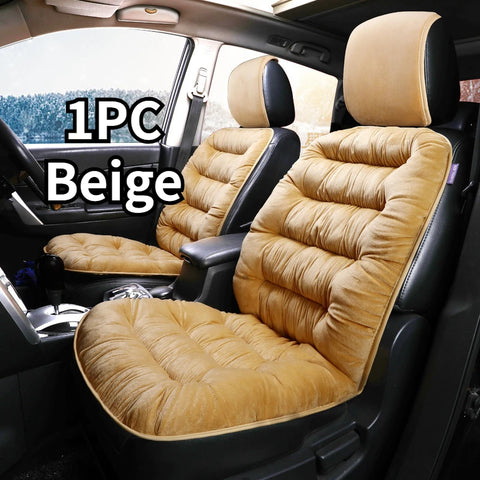 Car Seat Covers Car Front Plush Seat Cushion Comfortable Protection Pad Winter Warm Car Seat Cushion Car Accessories
