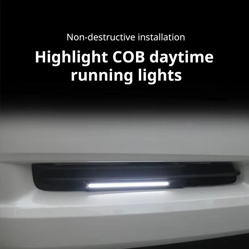 Ultra Thin Bright LED Car COB Daytime Running Lights Superbright Low Cosumption Auto DRL Fog Driving Lamp 12V DRL Lamp Universal