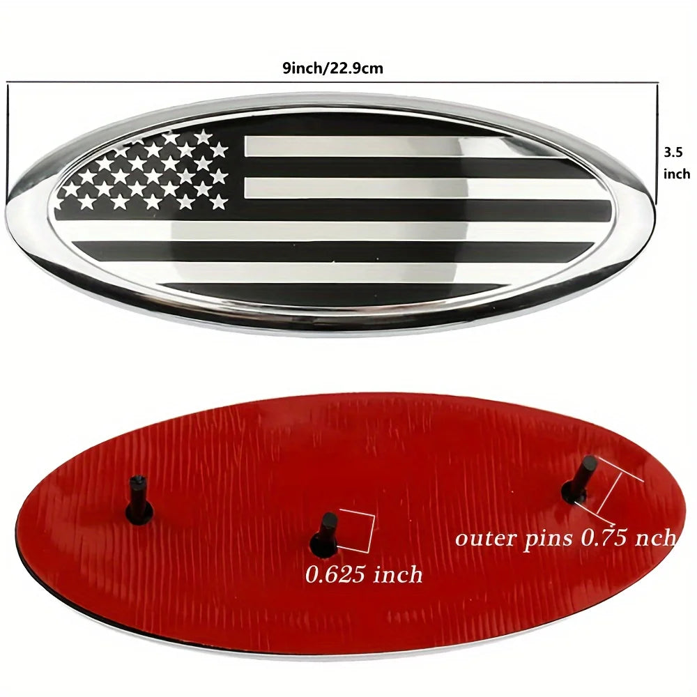 American Flag Grille and Tailgate Emblem Set for Ford F150 F250 - Show Your Patriotism and Style on the Road
