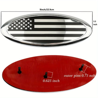 American Flag Grille and Tailgate Emblem Set for Ford F150 F250 - Show Your Patriotism and Style on the Road