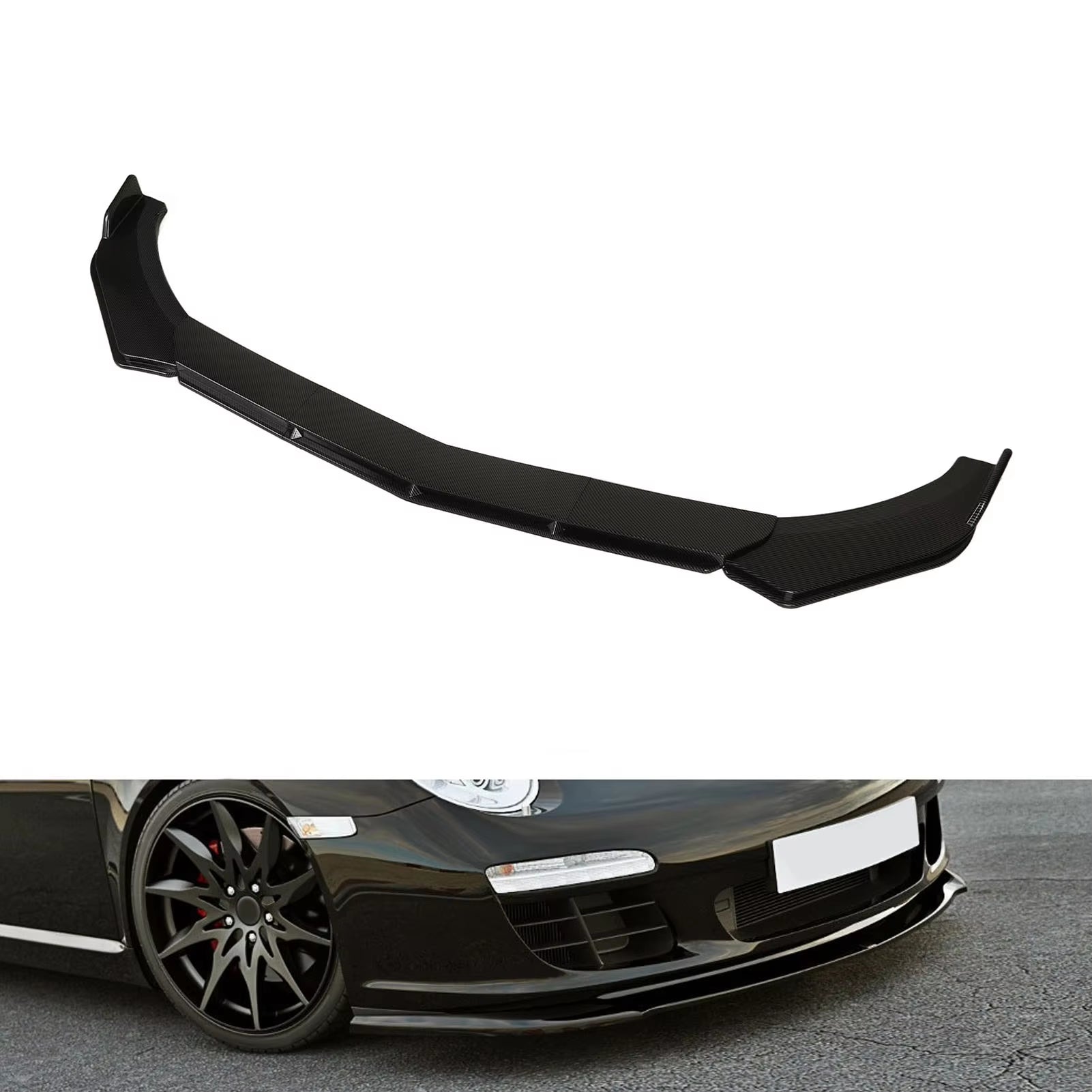 Universal Front Bumper Lip Spoiler Chin Body Kit Protection Auto Car Exterior Aerodynamic Parts