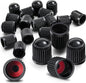 20 Pcck Tire Valve Team Caps Car Tire Caps Plastic Universal Black Stem Covers for Bike Bicycle Cars Suv Trucks Motorcycles