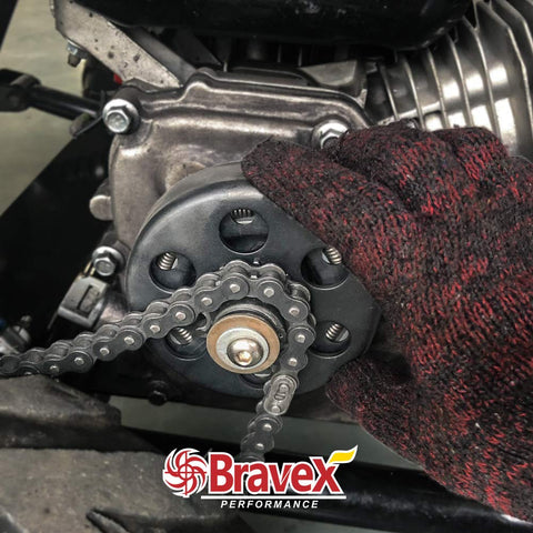 New Centrifugal Go Kart Clutch 3/4" Bore 10 Tooth 10T for #40/41/420 Chain 6.5HP - Upgrade