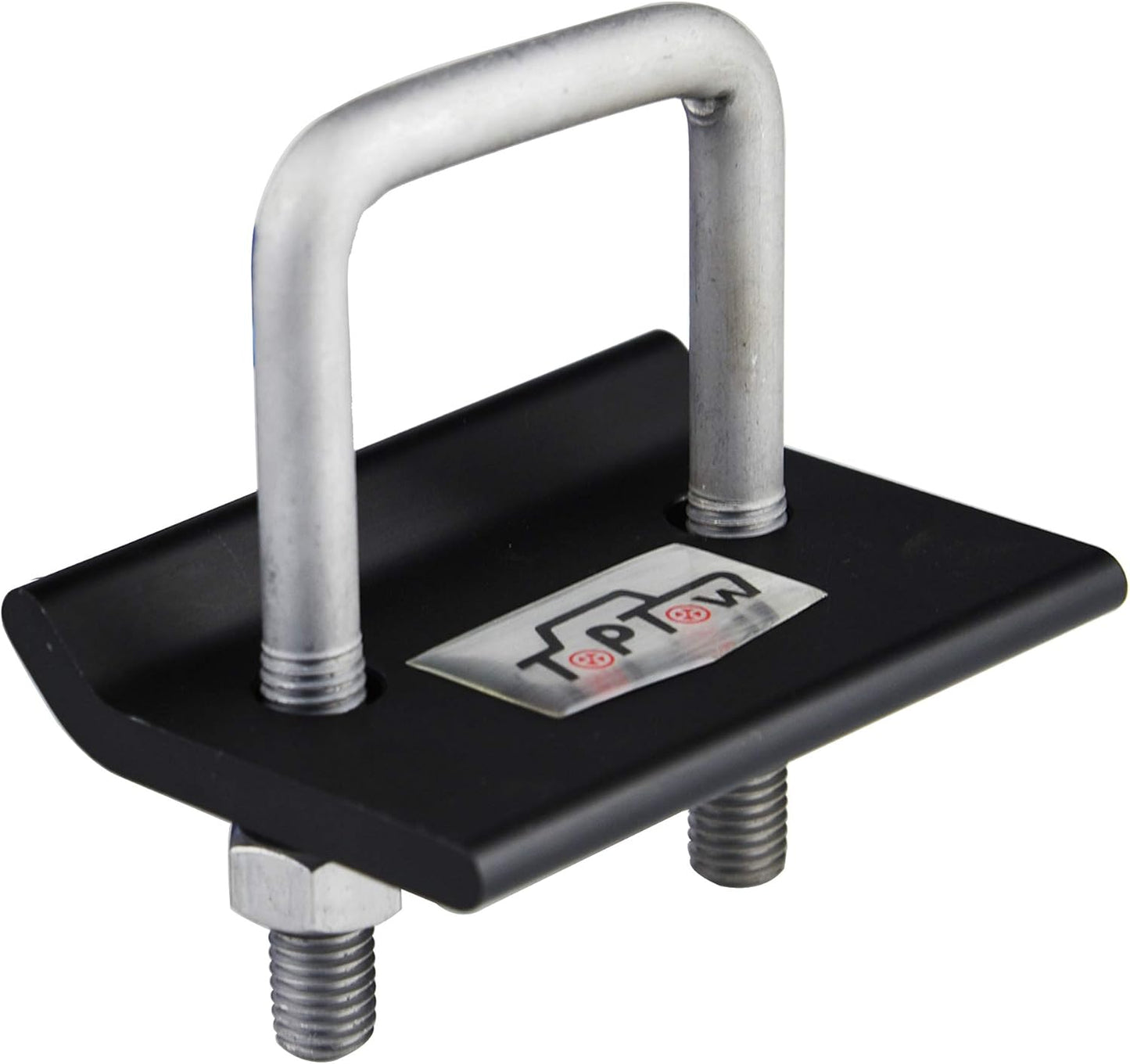 64707 Trailer Hitch Tightener anti Rattle Clamp for 1.25 Inch and 2 Inch Receiver Hitches, Black Aluminum Stabilizer Plate, 2 Packs