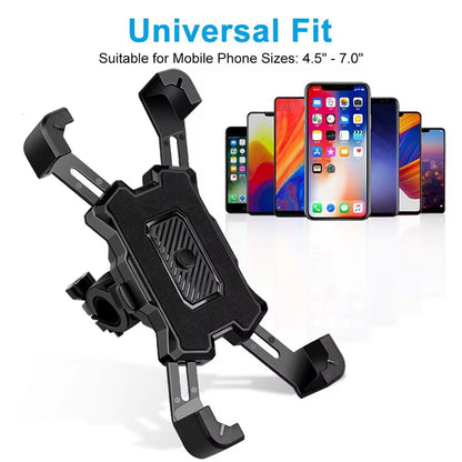 360 Rotation Bike Phone Holder Motorcycle Bicycle Phone Holder Handlebar Stand Mount Bracket Mount Phone Holder for Mobile Phone