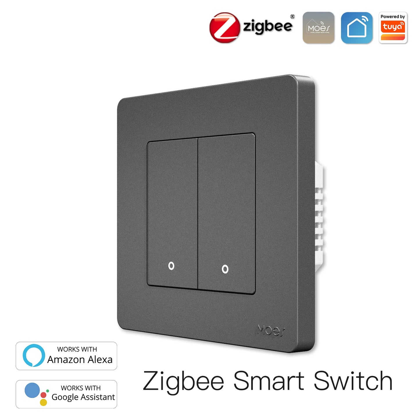 New Star Ring Tuya Smart Zigbee3.0 Push Button Switch/Scene Switch Smart Life APP Remote Control Work with Alexa Google