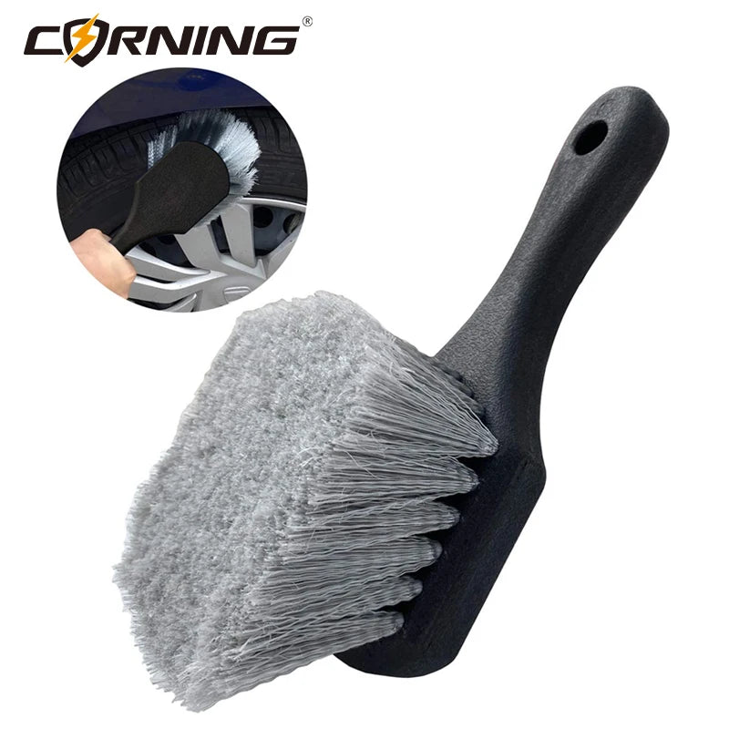 6Pcs Wheel Brush Automotive Detailing Cleaning Kit Vehicle Car Microfiber Cloth Towel Accesories Goods Tire Wash Maintenance