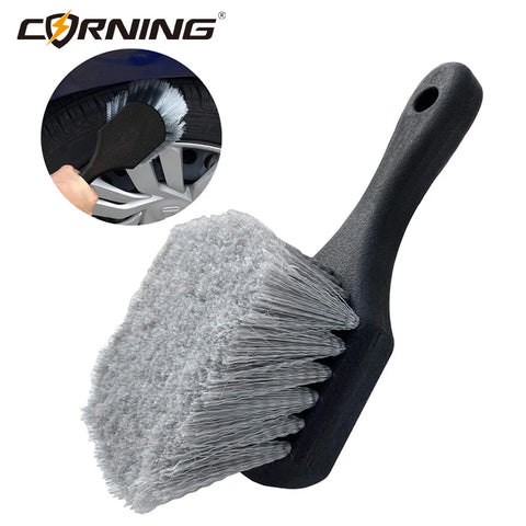 6Pcs Wheel Brush Automotive Detailing Cleaning Kit Vehicle Car Microfiber Cloth Towel Accesories Goods Tire Wash Maintenance