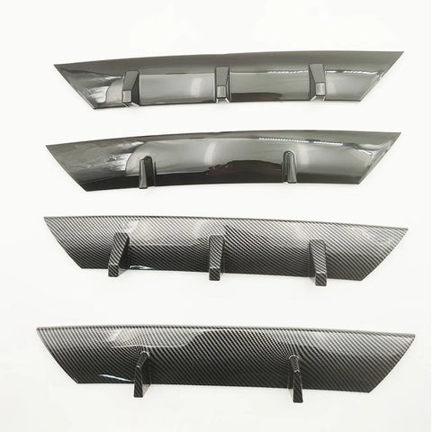 ABS Universal Car Front Bumper Lip Body Kit Spoiler Splitter ABS Bumper Canard Lip Splitter Universal Car Accessories Front Lip