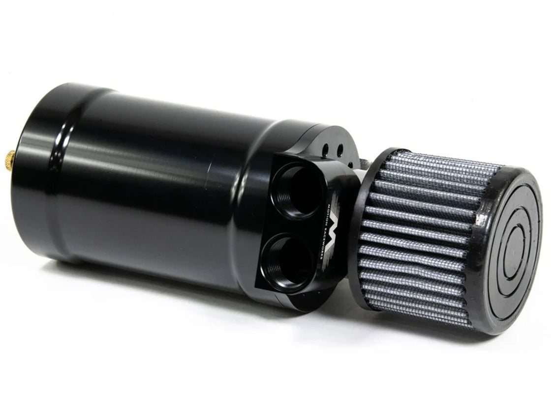 Top Loader Billet Internally Baffled Oil Catch Can (Dual 10AN Port)