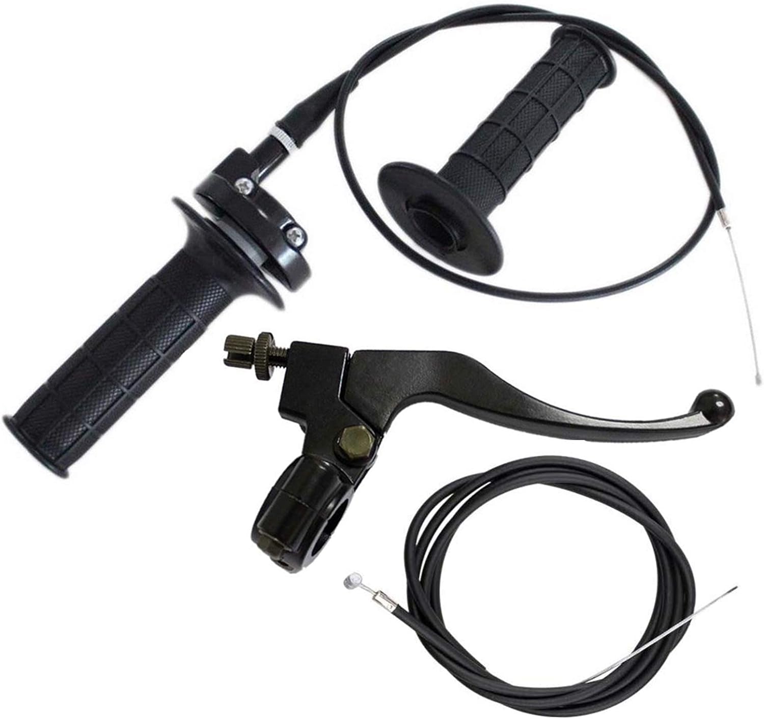 Throttle Cable, Twist Throttle, Right Brake Lever and Handle,Brake Cable, for Mini Bike XR80 XR100 CRF70 CRF80 CRF100 Pit Dirt Motor Bike,Mb165 Mb200 196Cc 200Cc 5.5Hp 6.5Hp Bike