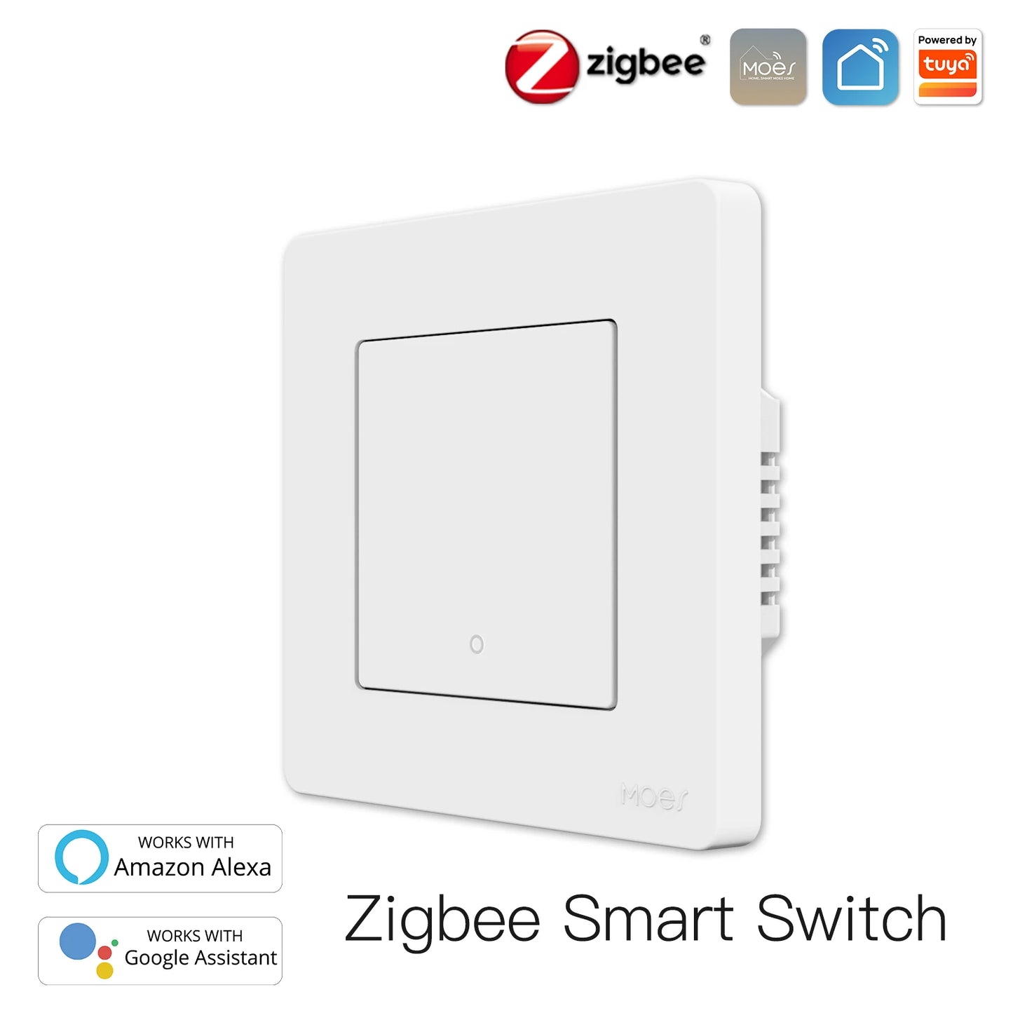New Star Ring Tuya Smart Zigbee3.0 Push Button Switch/Scene Switch Smart Life APP Remote Control Work with Alexa Google