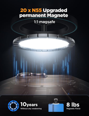 for Magsafe Car Mount, All-Metal Magnetic Phone Holder for Car, [Stronger Magnet] Car Magnet Phone Mount for Dash, Fit for Iphone 16 15 14 13 12