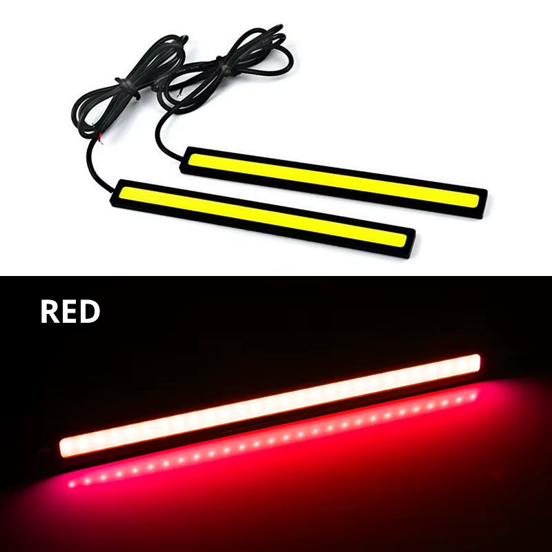 Ultra Thin Bright LED Car COB Daytime Running Lights Superbright Low Cosumption Auto DRL Fog Driving Lamp 12V DRL Lamp Universal