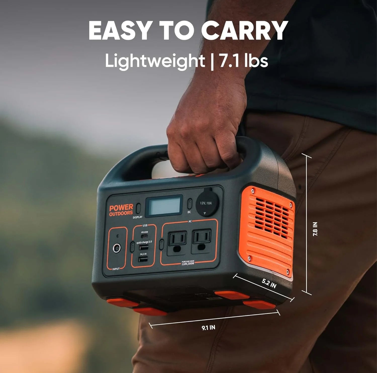 Portable Power Station Explorer 300, 293Wh, Backup Lithium Battery, 300W Continuous,