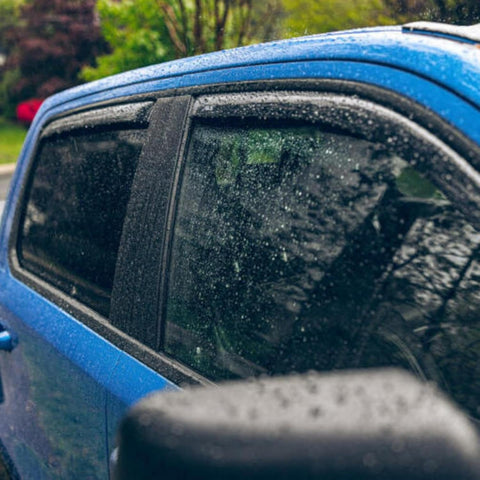 [AVS] In-Channel Rain Guards for 1999 - 2007 Mazda B3000; 1999 - 2009 Mazda B4000 Extended Cab; 1999 - 2011 Ford Ranger Supercab | Window Vent Visors, 2 Pcs. - Smoke | 192083