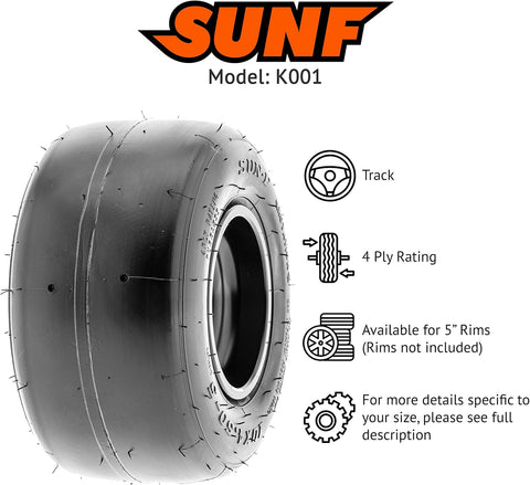 11X7.10-5 11X7.10X5 Race Go Kart Tire 4 PR Tubeless - K001