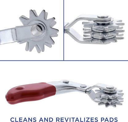 Polishing and Buffing Pad Cleaning Spur Tool for Revitalizing Polisher Compound Pads and Bonnets