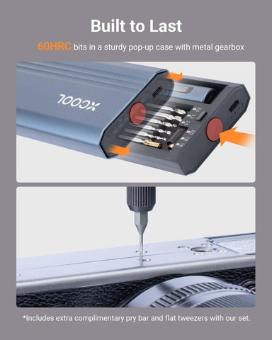 Mini Electric Screwdriver, 52-In-1 Precision Electric Screwdriver 400RPM With...