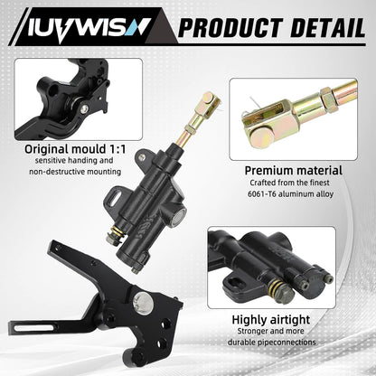 Motorcycle Hydraulic Foot Brake Pedal Lever Kit CNC for Surron Sur Ron Light Bee X/S/LBX Segway X260 X160 Electric Dirt Bike Ebike