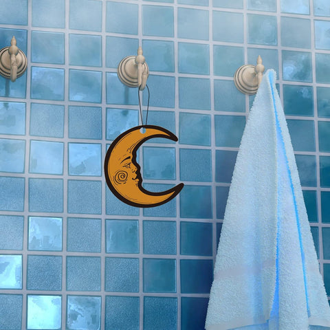 2Pcs Sun and Moon Car Air Freshener Set, Funny Air Freshener Car Accessories, Rearview Mirror Pendant