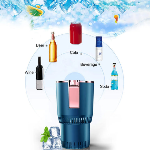 2-In-1 Smart Car Warm & Cold Cup Car Office Heating Cooling Cup Warmer Cooler Smart Car Cup Cooling Beverage Drinks Cans Tumbler Mug Holder