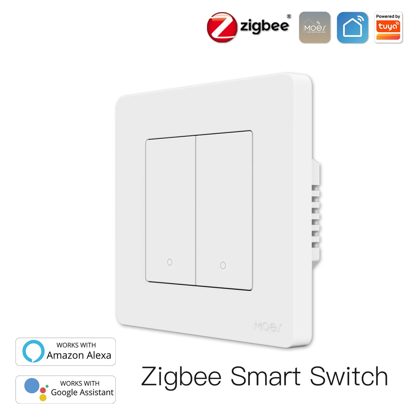 New Star Ring Tuya Smart Zigbee3.0 Push Button Switch/Scene Switch Smart Life APP Remote Control Work with Alexa Google