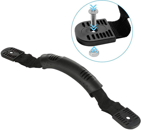 4PCS Kayak Carry Handles, Sturdy Canoe Boat Handle with Screws for Ocean Kayak Emotion Kayaks Luggage Outdoor Sport Canoe Handle Kayak Parts Black