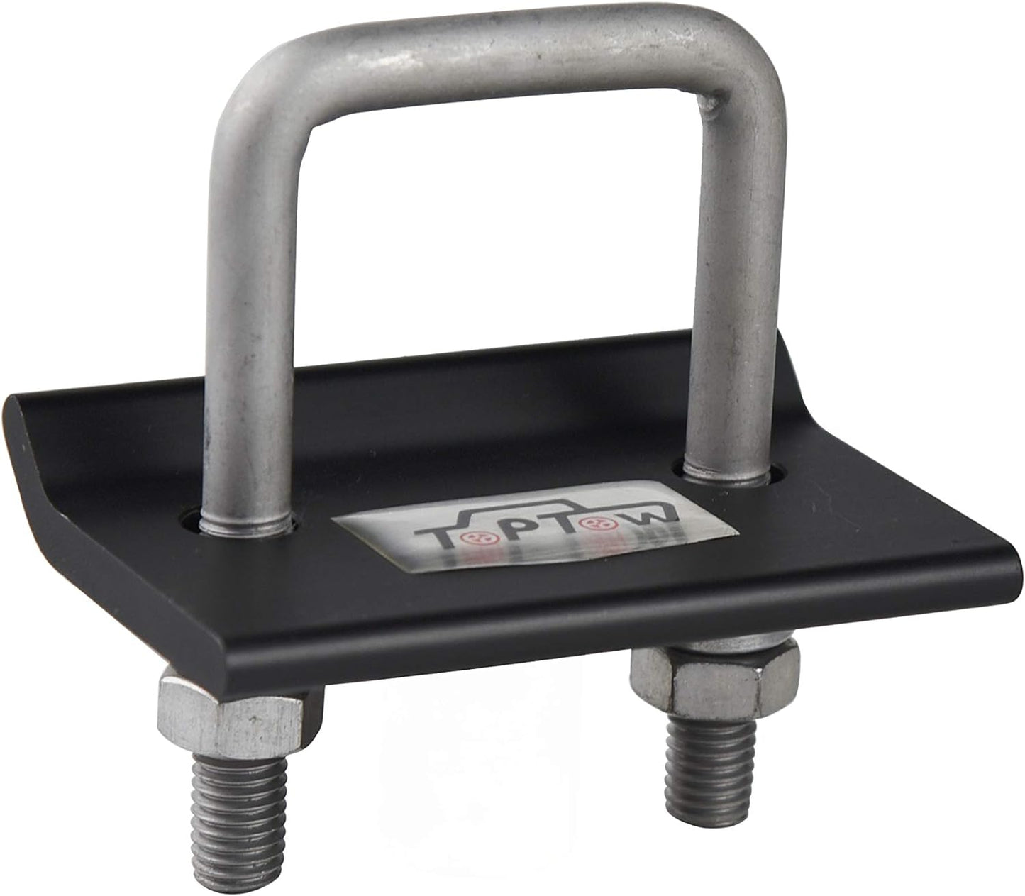 64707 Trailer Hitch Tightener anti Rattle Clamp for 1.25 Inch and 2 Inch Receiver Hitches, Black Aluminum Stabilizer Plate, 2 Packs