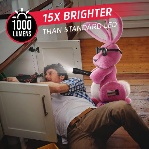 (4 Pack)  Tactical Camping Flashlight Combo Pack with  High Lumen Metal Flashlight (1,000 Lumens) and Compact  Tactical Camping Flashlight (300 Lumens)