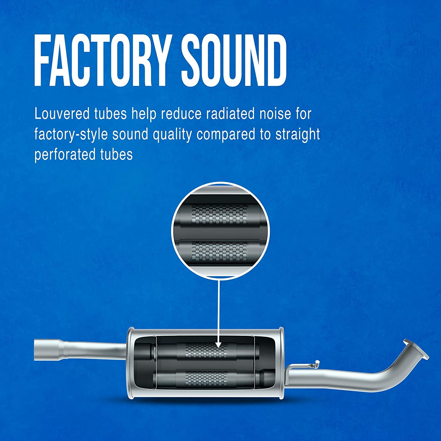 Soundfx Universal 17854 Universal Exhaust Muffler 2" Inlet (ID) 2" Outlet (ID)