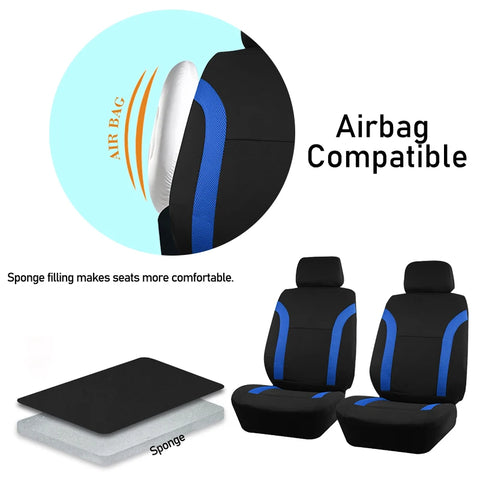 Universal 2 Front Seat Covers Fit for Most Car SUV Truck Car Accessories Interior Front Seat Covers for Car
