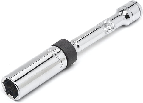 3/8" Drive 6 Pt. 5/8" X 6" Magnetic Swivel Spark Plug Socket - 80546