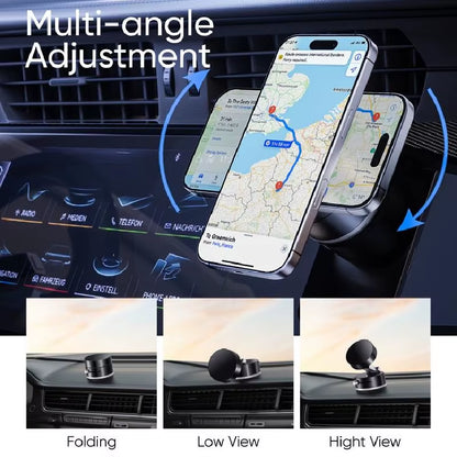 Double Sided Suction Cup Magnetic Bracket Lazy Multi-Funct Foldable Storage Car Phone Holder Vacuum Suction Phone Holder