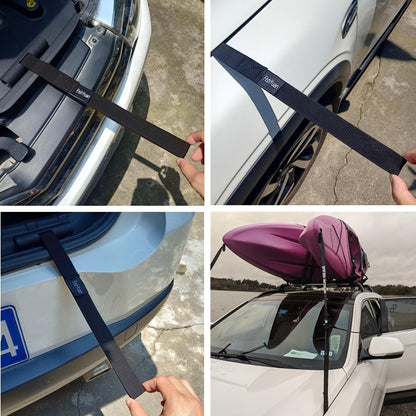 Quick Loops - Fast Kayak and Canoe Tie down Anchor Straps for Car Hoods and Trunks