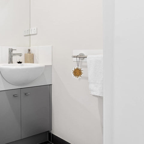 2Pcs Sun and Moon Car Air Freshener Set, Funny Air Freshener Car Accessories, Rearview Mirror Pendant