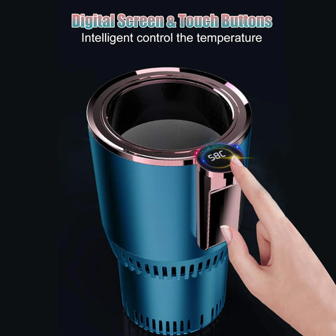2-In-1 Smart Car Warm & Cold Cup Car Office Heating Cooling Cup Warmer Cooler Smart Car Cup Cooling Beverage Drinks Cans Tumbler Mug Holder