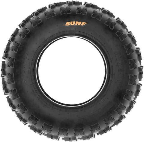 21X7-10 Front & 20X10-9 Rear ATV UTV Knobby Sport Tires,6 PR Tubeless A027, Set of 4