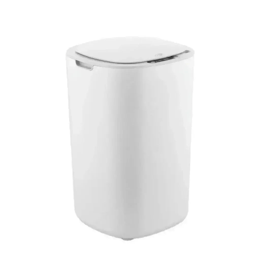 Smart Sensing Trash Can Automatic White Trash Can Kitchen Bathroom Waterproof 12L Electric Trash Can Trash Bin Kitchen