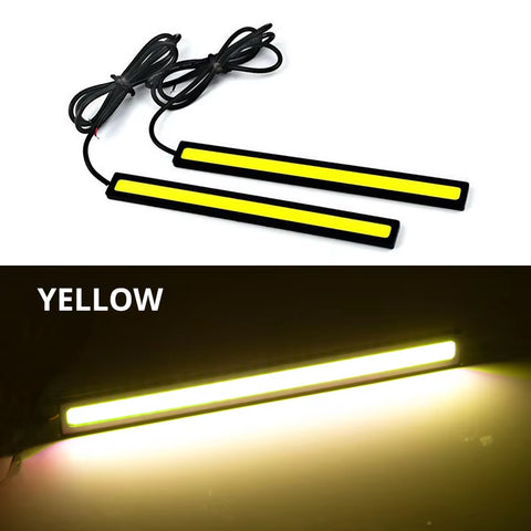 Ultra Thin Bright LED Car COB Daytime Running Lights Superbright Low Cosumption Auto DRL Fog Driving Lamp 12V DRL Lamp Universal