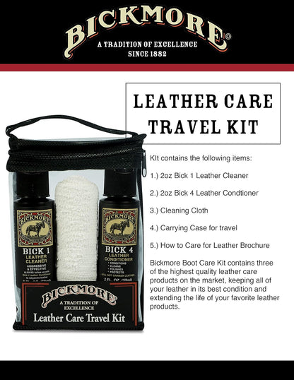 Leather Shoe & Boot Travel Care Kit- Repairs, Polishes and Shines Leather Goods on the Run