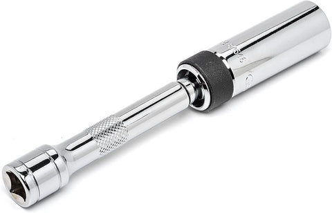 3/8" Drive 6 Pt. 5/8" X 6" Magnetic Swivel Spark Plug Socket - 80546