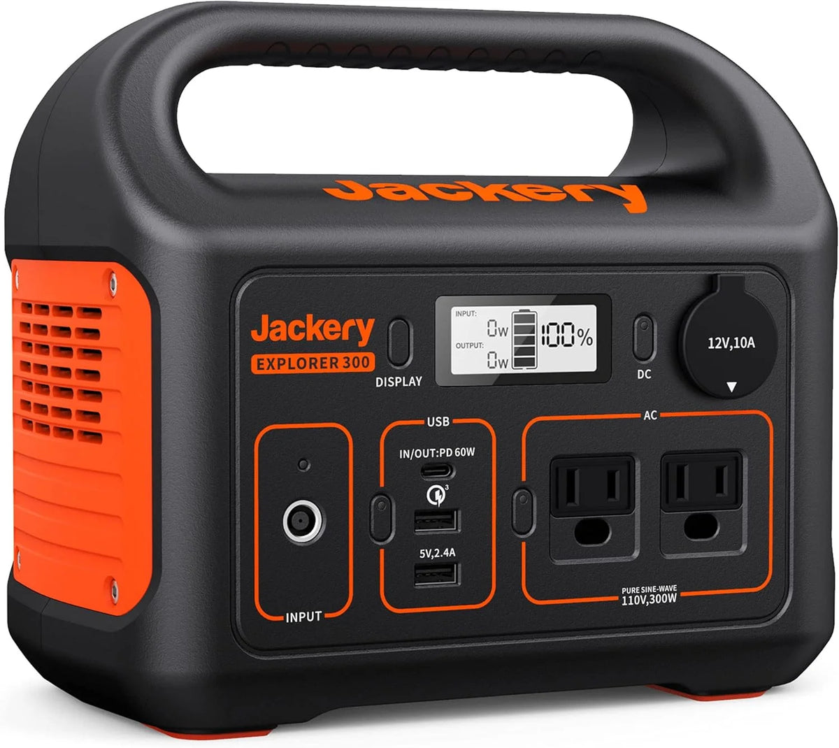 Portable Power Station Explorer 300, 293Wh, Backup Lithium Battery, 300W Continuous,