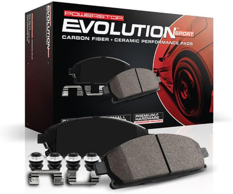 Z23-848 Rear Z23 Evolution Sport Carbon Fiber Ceramic Brake Pads with Hardware for CL500, CL55 AMG, CL600, S430, S500, S55 AMG, S600 [Model Specific]
