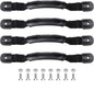 4PCS Kayak Carry Handles, Sturdy Canoe Boat Handle with Screws for Ocean Kayak Emotion Kayaks Luggage Outdoor Sport Canoe Handle Kayak Parts Black