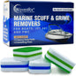 Marine Grime & Scuff Remover Pads | Boat Cleaning Supplies & Polishing Sponges for Boats &Jet Skis | Boat Erasers for Deck Marks, Scratches & Black Streaks | Improved Strength & Higher Density